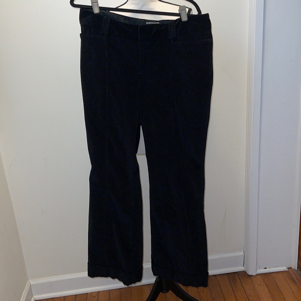 Banana Republic Black Corduroy Cuffed Pants